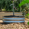 thumbnail image 6 of Epic Gardening Round Metal Raised Garden Bed Kit, 8" Tall, Made for Outdoor Use, Zinc, 6 of 6