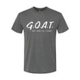 thumbnail image 2 of Wild Bobby, Goat God Over All Things Inspirational/Christian Men Premium Tri Blend Tee, Dark Heather, XX-Large, 2 of 6