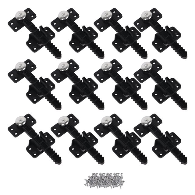 12 Pcs Sectional Sofa Interlocking 5.51 x 2.36 Inch for Furniture Part Black