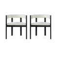 thumbnail image 3 of Christopher Knight Home Modern Dining Arm Chairs with Curved Back Set of 2, Rubberwood Frame, Black, 3 of 9
