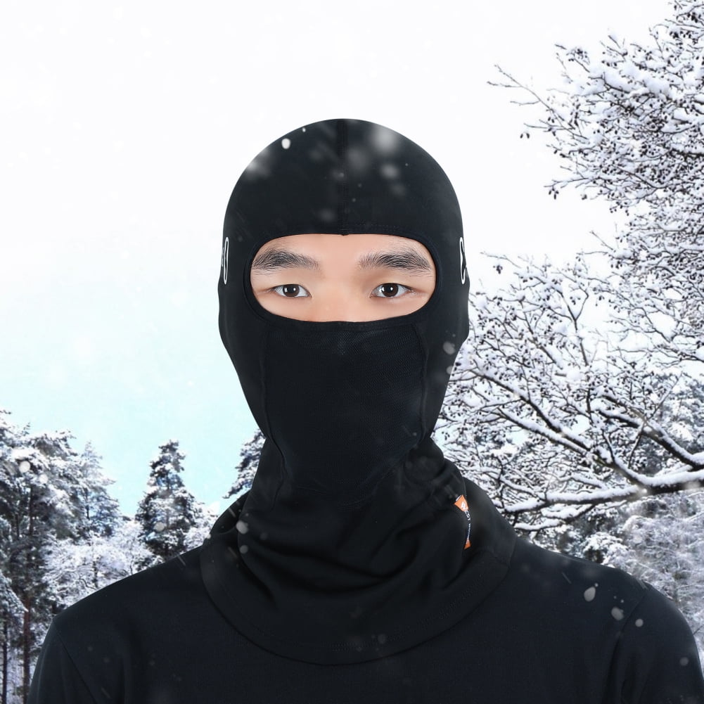 1pc Black Balaclava Ski Face Mask Hat Warmer Cover Winter Men Women Cold  Weather Cycling Motorcycle Snowboarding Skiing Riding Fishing Neck Scarf  Thermal Lightweight Breathable Headwear New Year Valentine Day Gift