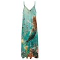 thumbnail image 4 of Mermaid Glitter Fish Scale Girls Fine Art Sleeveless Dress Summer Dress Woman 2025, 4 of 7