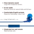 thumbnail image 2 of Panasonic ErgoFit Auriculares con cable, auriculares intrauditivos con micrófono y controlador de llamadas, auriculares ergonómicos de ajuste personalizado (S/M/L), conector de 3,5 mm para teléfonos -, 2 of 5