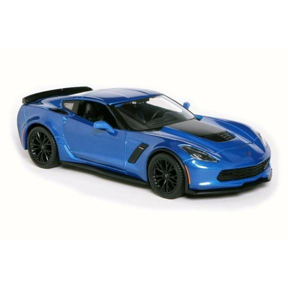2015 Chevrolet Corvette Z06, Blue - Maisto 31133 - 1/24 Scale Diecast Model Toy Car