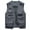 Gray, variant on Vest for Men Field Pofessional Emergency Field Fishing Multi Pocket Vest (Green, L)