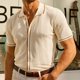 thumbnail image 1 of pstuiky Camisas de vestir de manga corta para hombre, Camisa deportiva de manga corta con cuello vuelto y botones para hombre ropa de hombre m, 1 of 6
