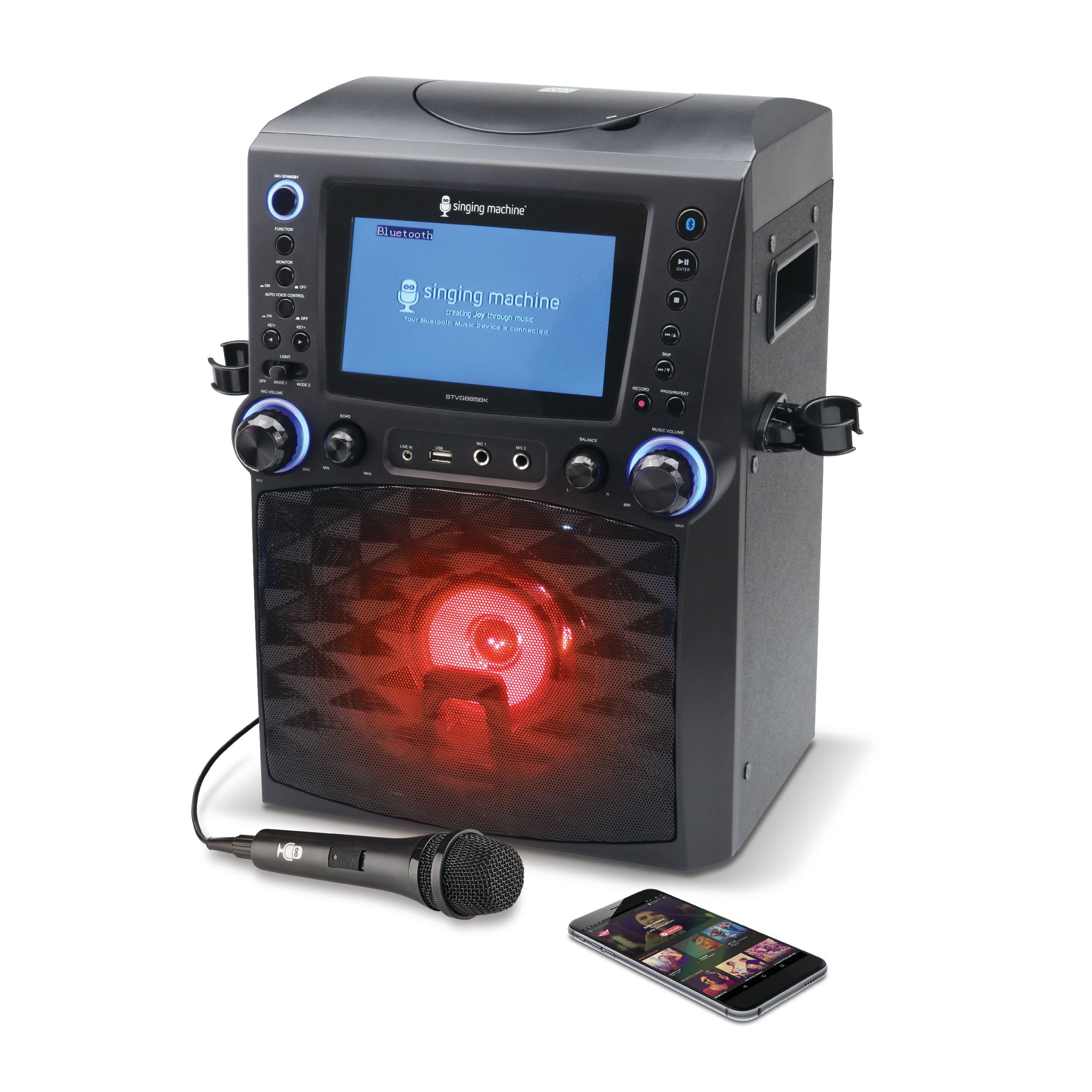 Singing Machine Stvg5bk Bluetooth Karaoke System With 7 Color Monitor Cg G And A Microphone Black Walmart Com Walmart Com Singing Machine Stvg5bk Bluetooth Karaoke System With 7 Color Monitor Cg G And A Microphone Black Walmart Com Walmart Com