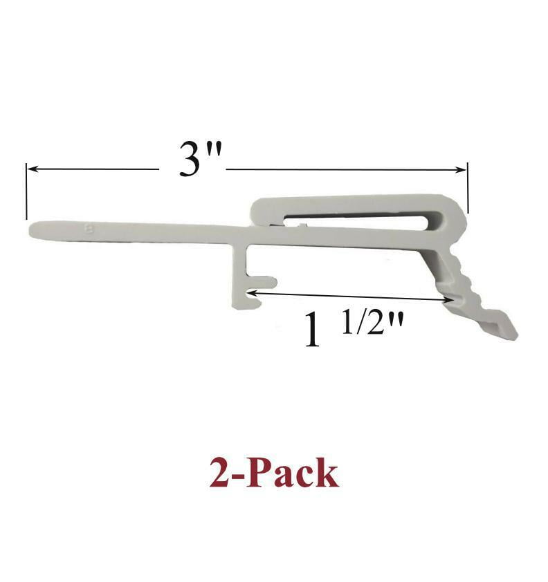 VERTICAL BLIND Dust Cover VALANCE CLIPS for 1 1/2" V3000 Track (2 Pack