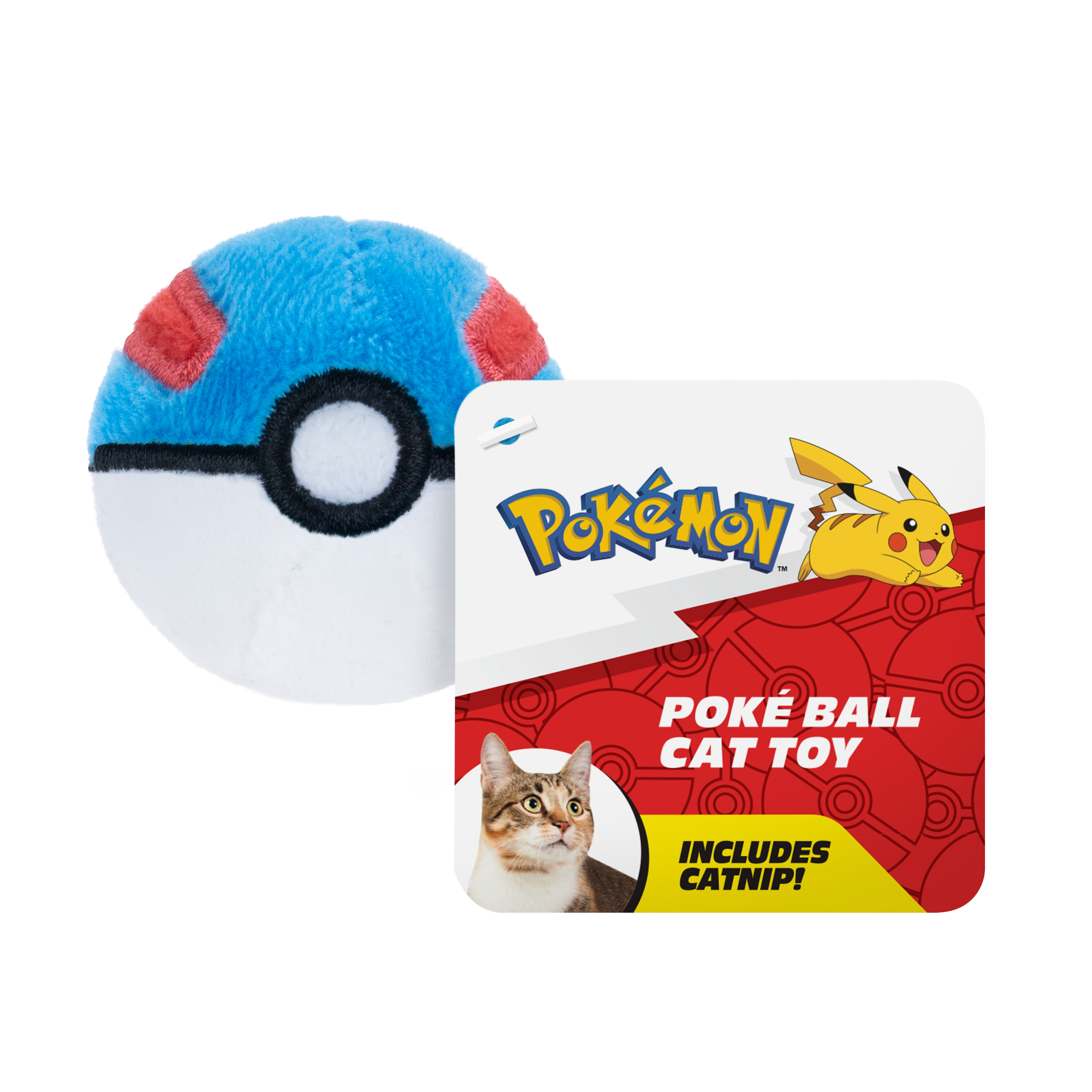 JPT - Pokemon- Single Catnip Plush Toy PDQ - (Poke Ball and Great Ball) (Singles from JPT1148) 24 Pcs