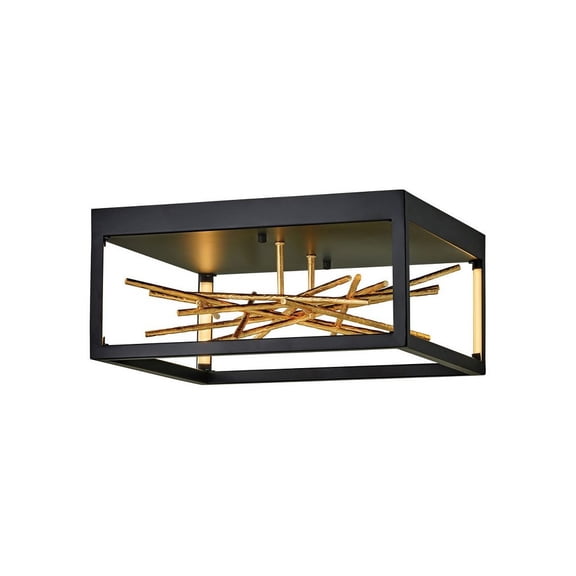 Harmony-8W 1 Led Flush Mount -18 Inches Wide By 8.25 Inches Tall Fredrick Ramond Lighting Fr46401blk