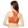 thumbnail image 4 of Effete Feline Claw Marks Scratch High Neck Crop Bikini Top (AOP), 4 of 5