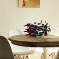 thumbnail image 4 of Mango Steam Elegant 10 Bottle Wine Rack Versatile Countertop & Fridge Storage, Rose Gold, 4 of 8