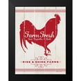 thumbnail image 2 of Marrott, Stephanie 12x14 Black Modern Framed Museum Art Print Titled - Rooster, 2 of 5