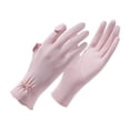 thumbnail image 2 of Linnome Ice Silk Sunscreen Gloves for Summer Driving with Touch Screen Compatible 5.91*3.35*0.79in Pink#02, 2 of 6