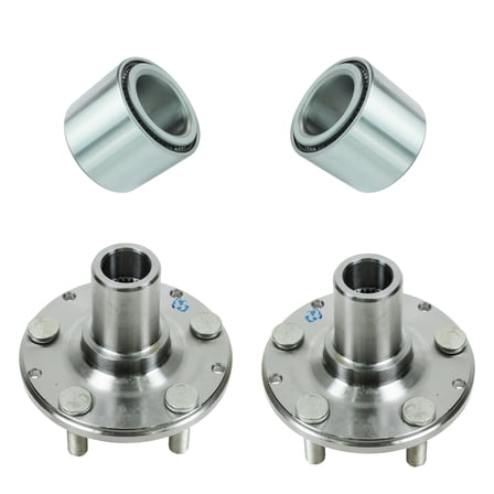 TRQ Rear Wheel Hub & Bearing Kit Pair for Forester Impreza Legacy Saab 9-2X BHA53203