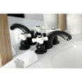 thumbnail image 4 of Kingston Brass KB950PX Victorian Mini-Widespread Bathroom Faucet, Matte Black, 4 of 5
