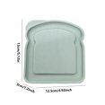 thumbnail image 4 of Tuvgenk Bamboo Fiber Sandwich Lunch Box with Leakproof Lid,Meal Prep Containers for Bread and Snacks,Microwave Safe Bento Box for Fresh Storage,Green, 4 of 5