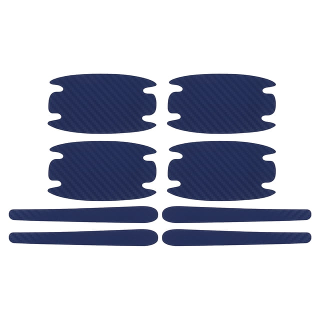 Calcomanías reflectantes de protección para cubiertas de manijas de puertas de auto Universal Unique Bargains, anti-rasguños, azul, 1 juego