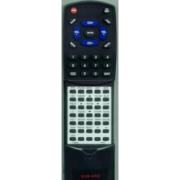 Replacement Remote for ASTAR RTLTV32HBG, RM902, LTV27HBG, LTV42ASB, LTV32HBG, LTV32ASB, LTV26HBG, LTV37HLS, LTV32BG