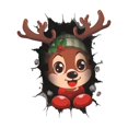 thumbnail image 2 of Matoen12 2025 Christmas Window Sticker Santa Claus Snowman Snow Window Sticker, 2 of 6