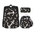 thumbnail image 1 of Balery Anchor Mochila escolar 3 en 1 para niños: mochila resistente con lonchera térmica y estuche para lápices. Mochila escolar para niños y niñas., 1 of 7