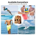 thumbnail image 6 of Uemuo orange lightning Pattern Mens Swim Trunks Quick Dry Board Shorts with Mesh Lining, Stretch Beach Shorts Quick Dry No-Chafing Board Shorts-Large, 6 of 6