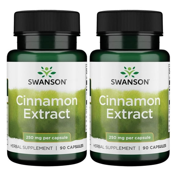 Swanson Cinnamon Extract (250mg, 90 Capsules) (2 Pack)