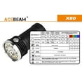 thumbnail image 5 of Combo: Acebeam X80 CREE XPE2-R2 630nm Flashlight/Searchlight -25,000 Lumens with Folomov A1 USB Magnetic charger, 5 of 7