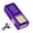 Purple, variant on Mini Flashlight Keychain, 600 Lumens Rechargeable Pocket 3 Modes Small Led EDC Keychain Brightest Flashlight Magnetic Hat Clip for Travel,Walking,Searching,Hiking