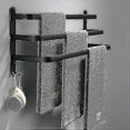 thumbnail image 1 of Bathroom Towel Racks, Mounted Towel Bars For Shower And Kitchen, Waterproof Door Bars With Double Hook, 1 of 5