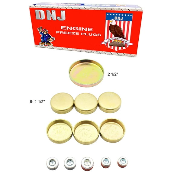 DNJ FPS4186 Freeze Plug Set Fits Cars & Trucks 68-97 Ford Lincoln Mercury 7.5L OHV