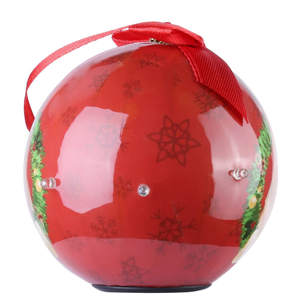 Dog Collection Twinkling Lights Christmas Ball Indoor Decorative Ornament