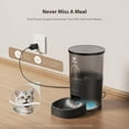 thumbnail image 6 of Automatic Cat Feeder, 5G WiFi Cat Food Dispenser with APP Remote Control, Pet Dry Food Smart Feeder, Programmable Timed Feeding, Dual Power Supply, 1-10 Meals Per Day, Desiccant Bag, Small pets, 6 of 8