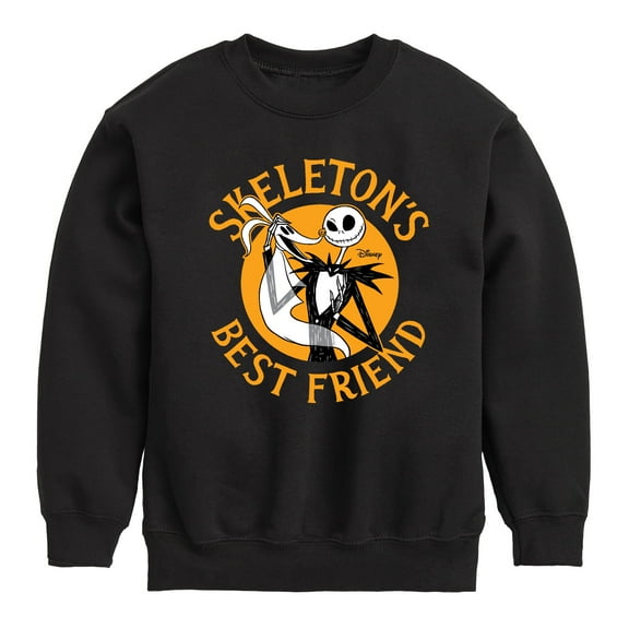 The Nightmare Before Christmas - Skeletons Best Friend - Youth Crewneck Fleece Sweatshirt