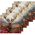 thumbnail image 3 of GZHJMY Deer Flowers Cotton Washcloths Set of 2, 12"x12" Super Soft Absorbent Wash Cloths Bathroom Face Cloths Fingertip Towels for Gym Hotel and Spa, 3 of 7