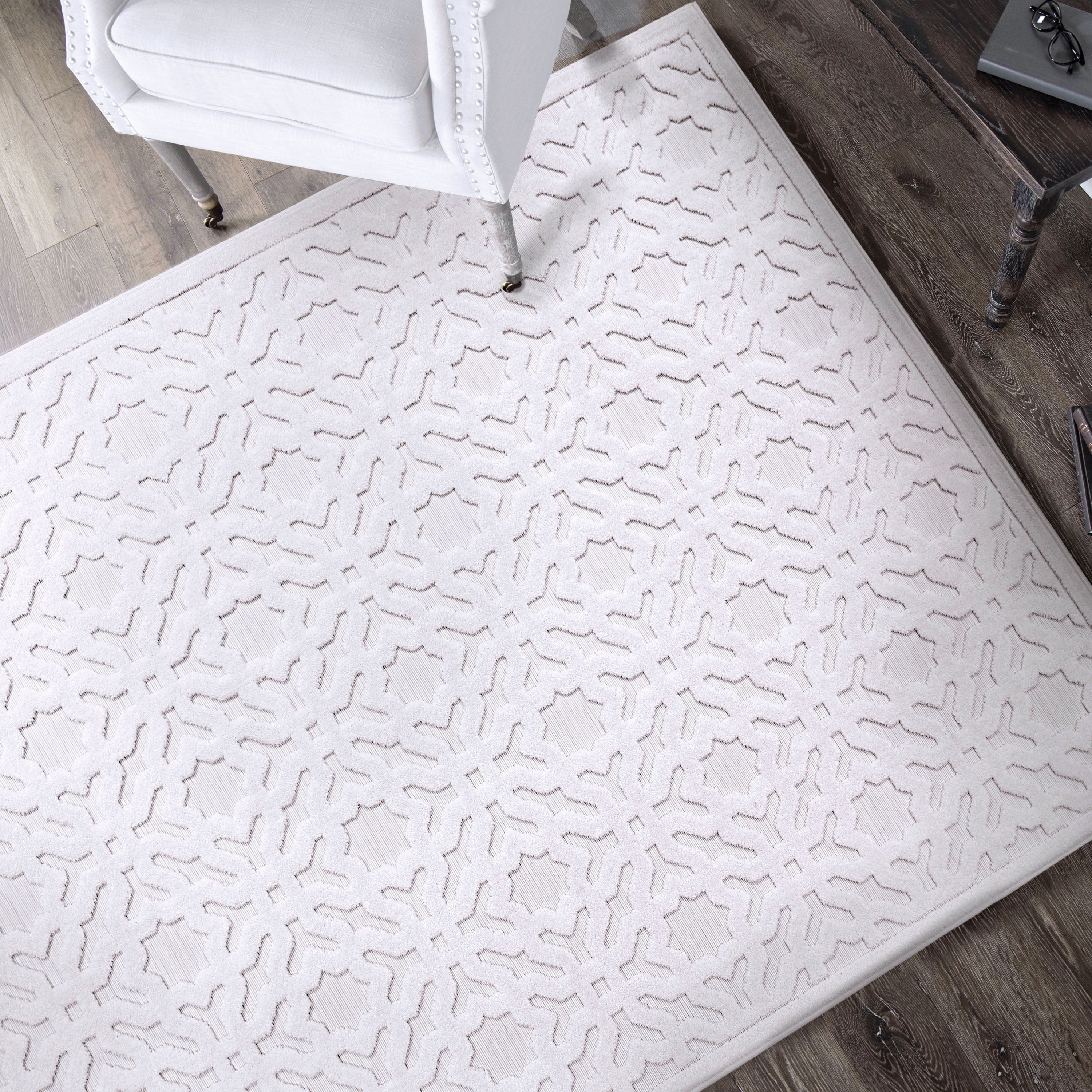 My Texas House Claire 7'9" X 10'10" Natural Geometric Area Rug