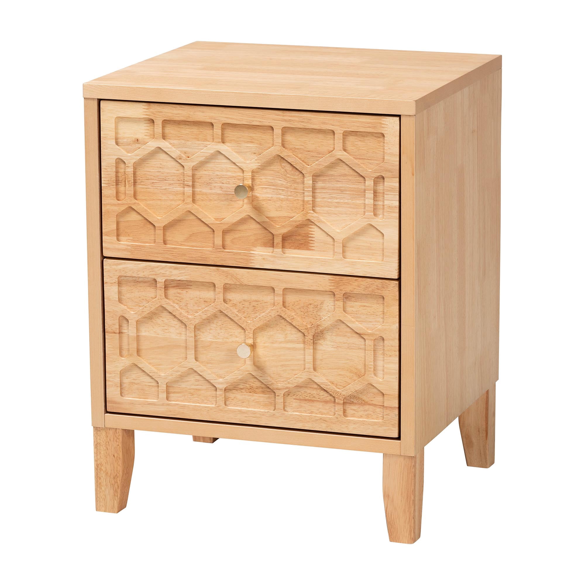 Baxton Studio Hosea Japandi Bedroom Set, Queen, Natural