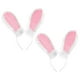 thumbnail image 3 of 2 diademas con orejas de conejo esponjosas para cosplay de conejo, diadema flexible para fiestas temáticas, bonita y cómoda diadema con orejas de conejo, 3 of 7