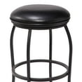 thumbnail image 2 of Armen Living Amy Contemporary 30" Bar Height Barstool in Matte Black Finish and Black Faux Leather, 2 of 4