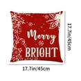 thumbnail image 4 of Xuniizn Christmas Pillow Covers 18x18" - Holiday Decorative Throw Pillow Cases for Couch, Sofa, Bed Seasonal Christmas Decorations for Home, 4 of 7