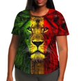 thumbnail image 2 of Independence Day Plus Size 4X Women's Short Sleeve Tops Sale Under $10 Free Shipping Summer Casual Loose Print Blouse, 2 of 6