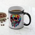 thumbnail image 6 of CafePress - Vibrant Melting Skull - 11 oz Color Changing Magic Mug, 6 of 6