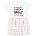thumbnail image 3 of Inktastic Autism Awareness Support and Understanding Puzzle Pieces Girls Toddler Dress, 3 of 5