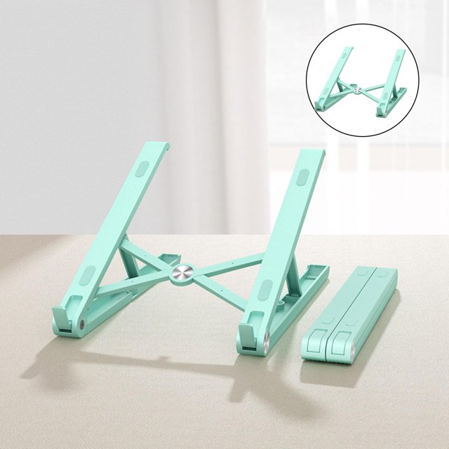 Soporte para computadora portátil plegable Base de soporte vertical Ligero Antideslizante Ergonómico Aleación uminio Portátil para viajes Soledad Soporte para portátil plegable