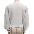 thumbnail image 7 of Edvintorg Cropped Cardigan for Women Halloween V Neck Loose Casual Knit Sweater Lightweight Open Front Top Women Clothing White S-XL, 7 of 7