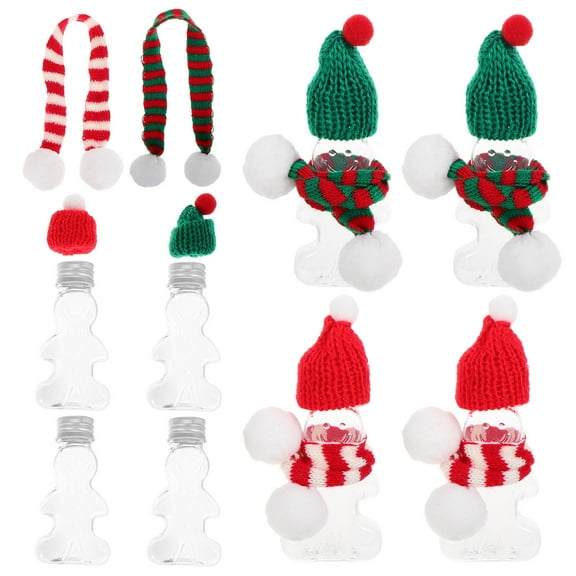 Niceauty Gingerbread Bottle with Lid Assorted Color 10pcs Bottles