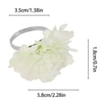 thumbnail image 3 of QIPOPIQ Chrysanthemum Charm Napkin Rings | Perfect for Weddings, Banquets, Birthdays, Mother's Day and Easter, 3 of 6
