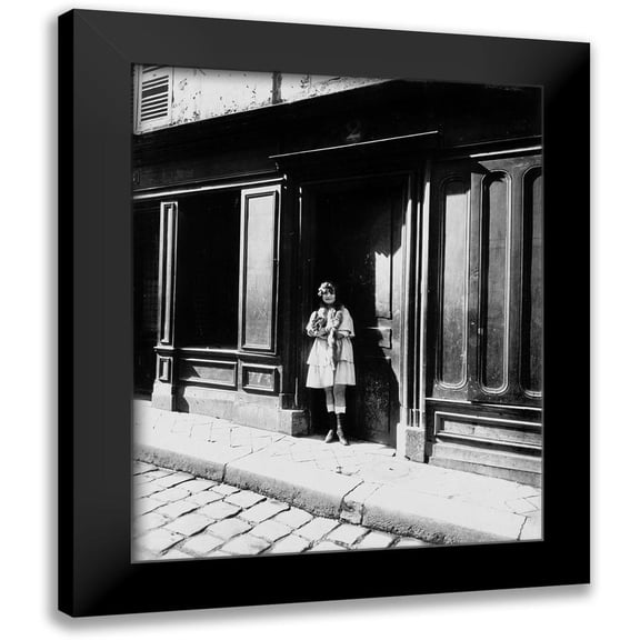 Atget, Eugene 12x14 Black Modern Framed Museum Art Print Titled - France, 1921 - Brothel, Versailles, Petit Place