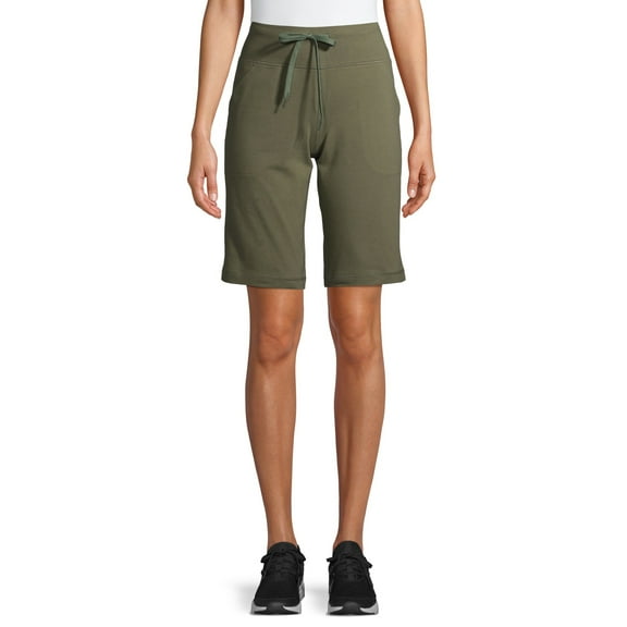 Athletic Works Mid Rise Regular Bermuda Short (Women's), 1 Count, 1 Pack
