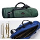thumbnail image 4 of Estuche de viaje para trompeta, instrumento de viento, tela Oxford, impermeable y acolchado. Verde, 4 of 9